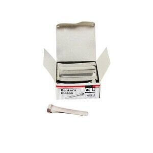 Charles Leonard Chl87214 Bankers Clamp Small 3-1/4 Inch Length Pack Of 36